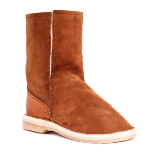 INSTEP STIEFEL</br>Sheepskin Suede Leder - Tan