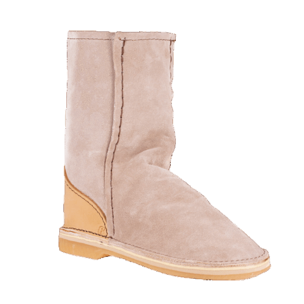 INSTEP STIEFEL</br>Sheepskin Suede Leder - Stone