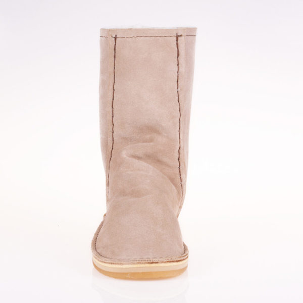 INSTEP STIEFEL</br>Sheepskin Suede Leder - Stone – Bild 2