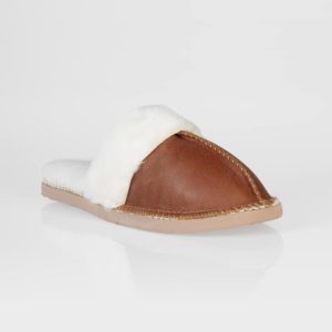 IN-STEP SLIP ON</br>Sheepskin Slip On - Tan