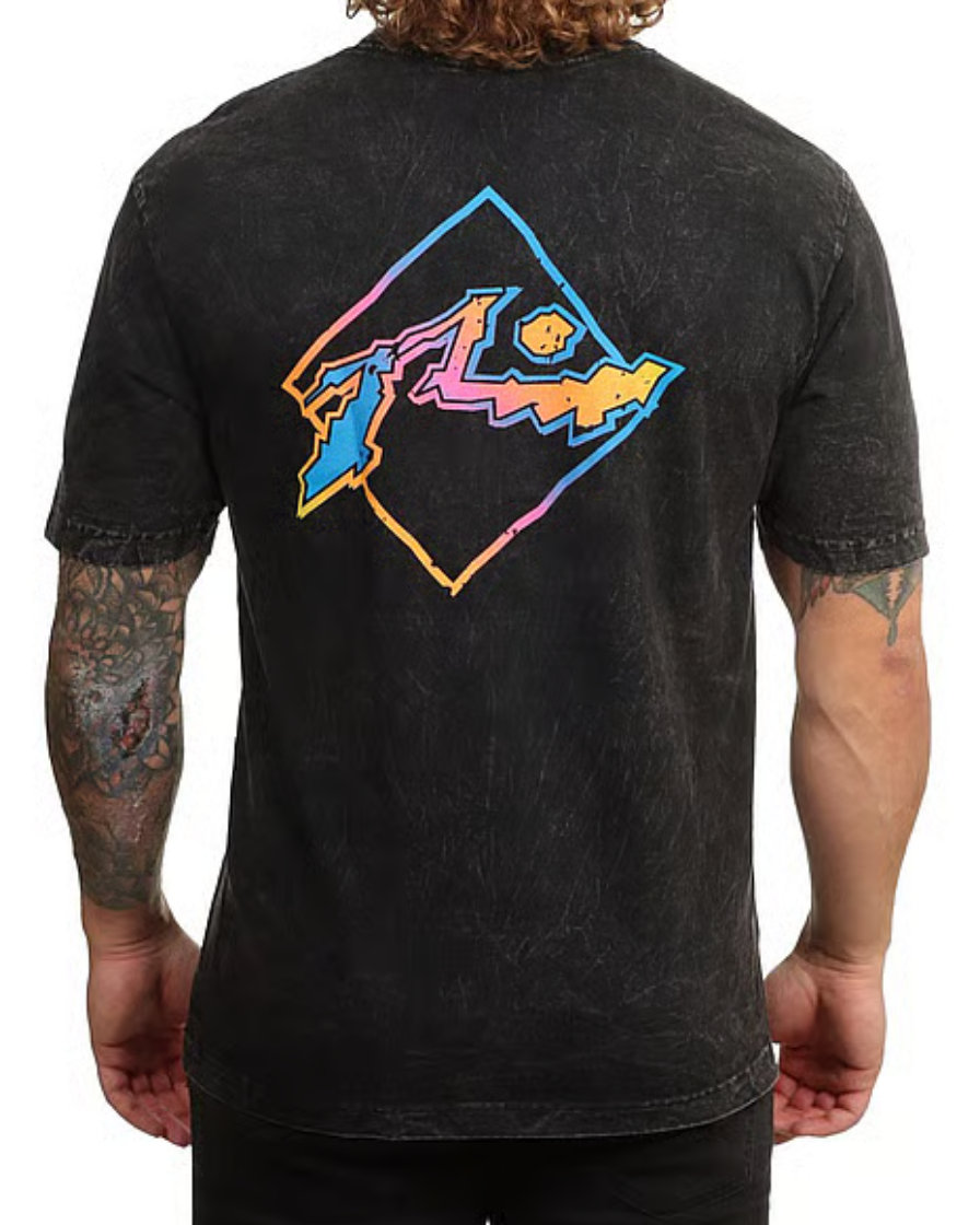 RUSTY Crackled Short Sleeve Tee - Imagen 2