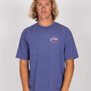 RUSTY Crackled Short Sleeve Tee