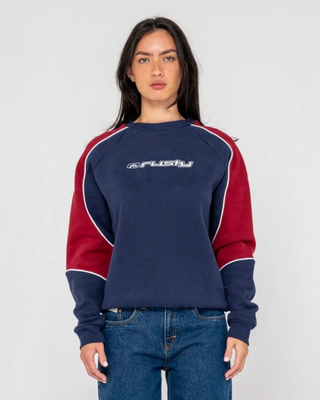 RUSTY South of the River Oversize Crew Fleece - Image 4