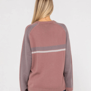 Alternative view of RUSTY White Lines Two Crew Neck Knit