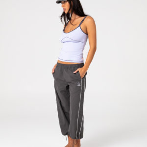 Alternative view of RUSTY Played Low Rise Capri Track Pant Carbon