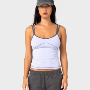 RUSTY Serve Fitted Cami Tank Violet Blue