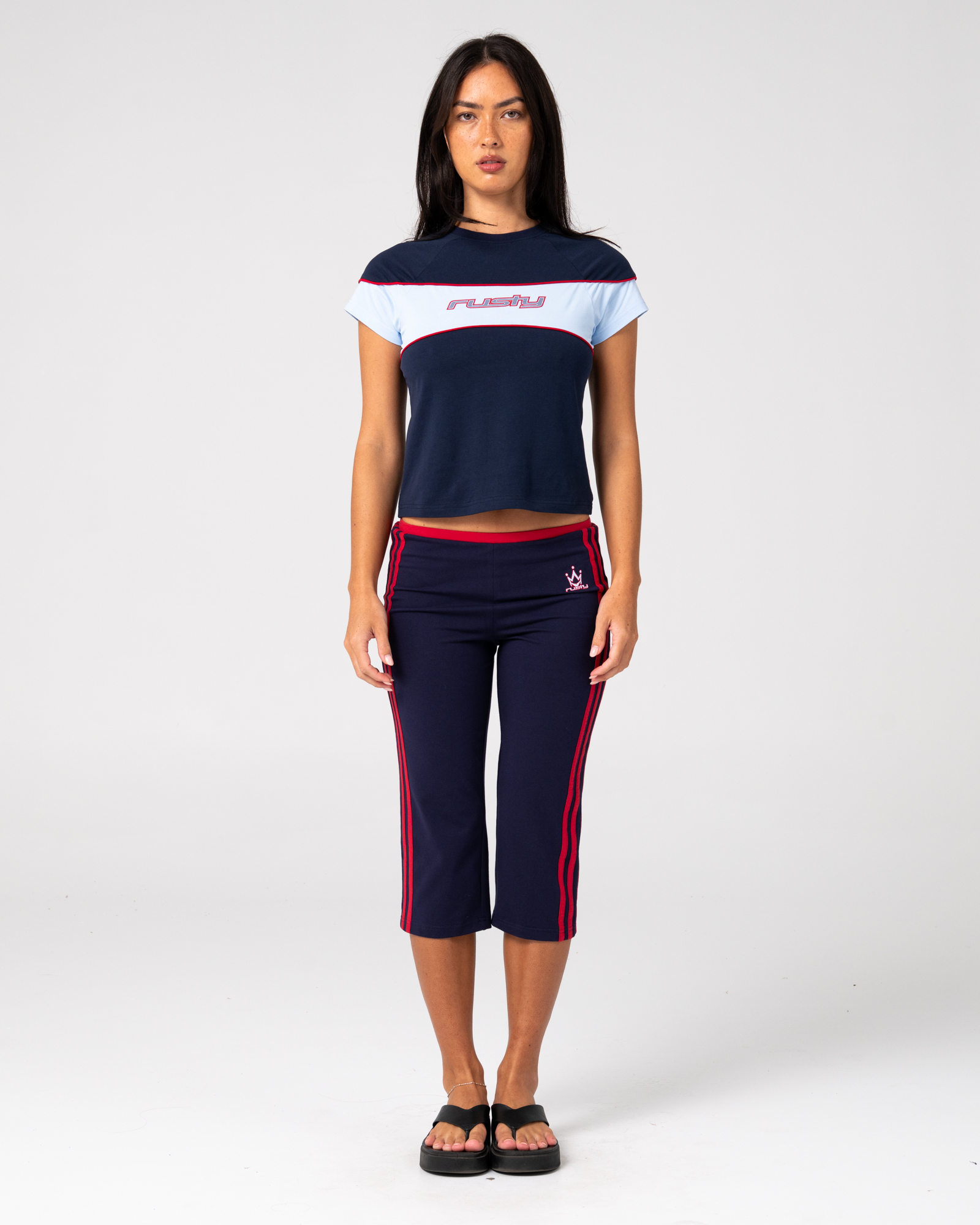 RUSTY Kinetic Baby Tee Navy Blue - Image 2