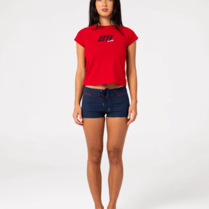 RUSTY Bet Low Rise Short Navy Blue – Image 5