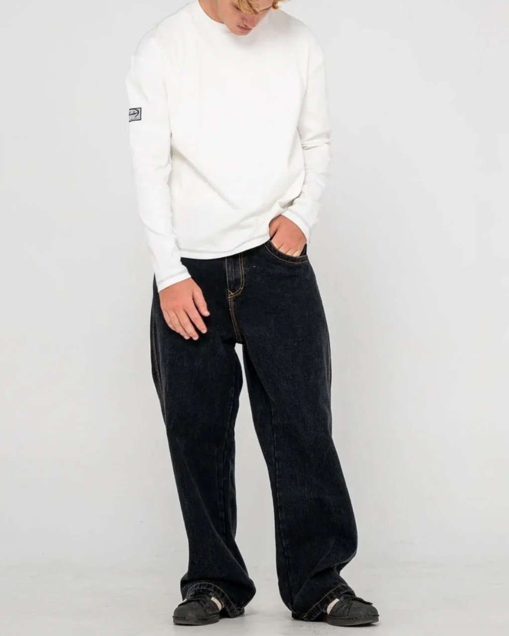 RUSTY Big Foot Baggy Jean Black Out