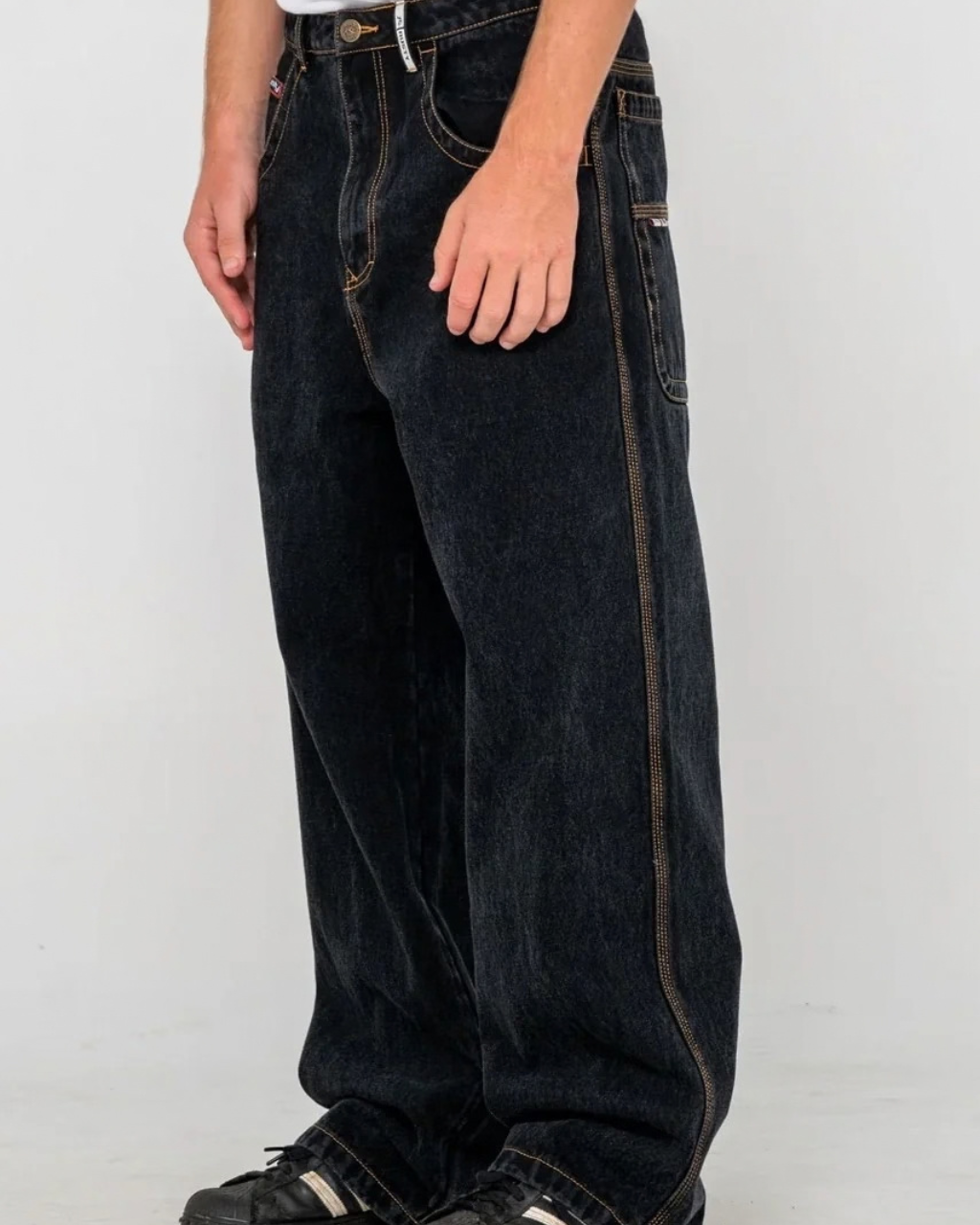 RUSTY Big Foot Baggy Jean Black Out – Image 2