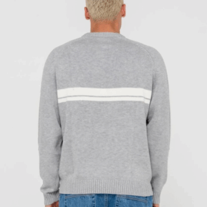 Alternative view of RUSTY White Lines 2.0 Knitted Crew Jumper