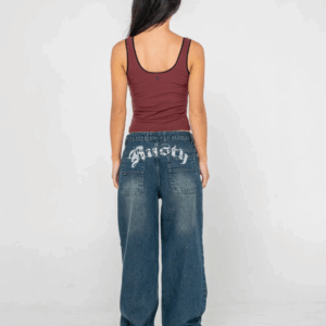 RUSTY Roxanne Baggy Low Rise Jean Dark n' Dirty