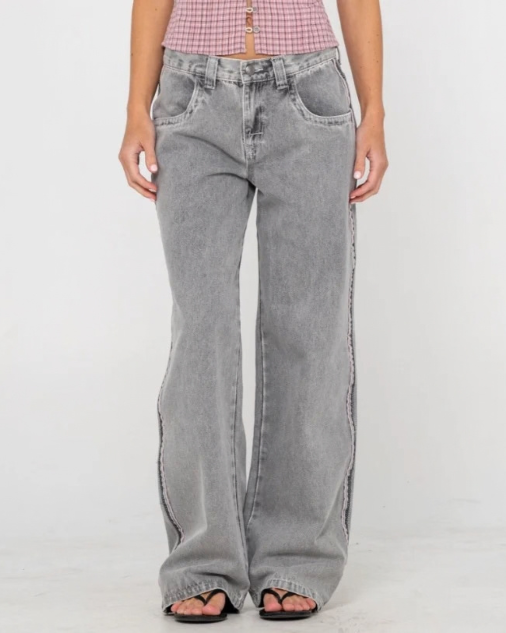 RUSTY Flip Mommy Low Rise Baggy Jean - Imagen 8
