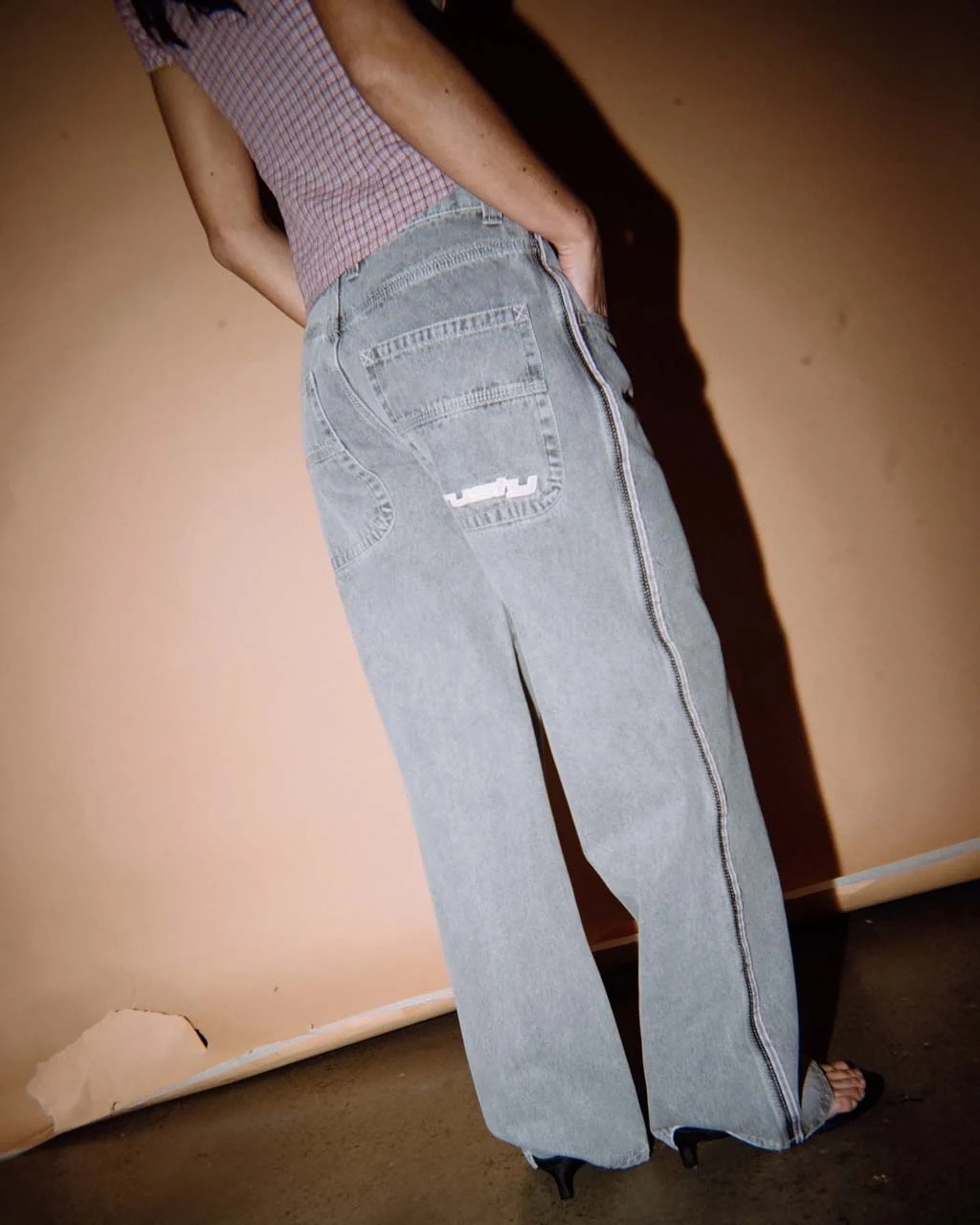 RUSTY Flip Mommy Low Rise Baggy Jean