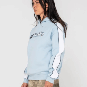 RUSTY Hailstone Oversize Hooded Fleece Retro Blue - Imagen 5