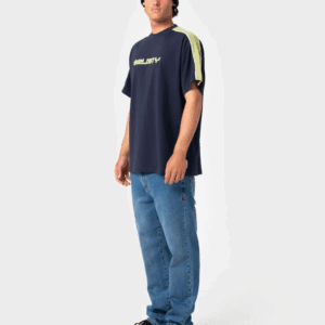 RUSTY Ramone Jean Blasted Midi Blue