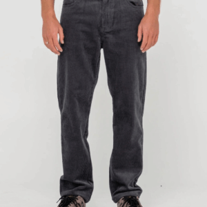 RUSTY Rifts Straight Leg Cord Pant Coal – Image 5